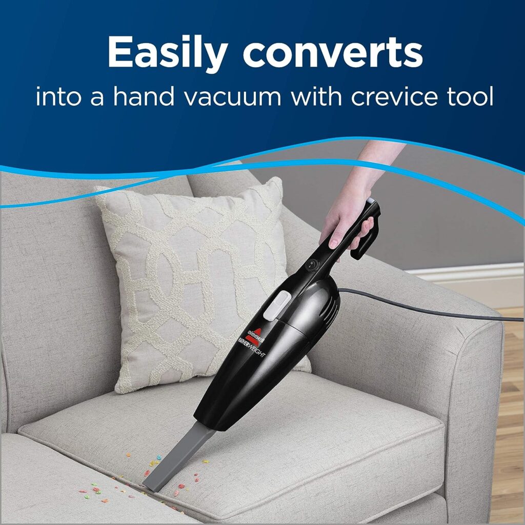 BISSELL Featherweight Stick Lightweight Bagless Vacuum with Crevice Tool, 2033M, Black