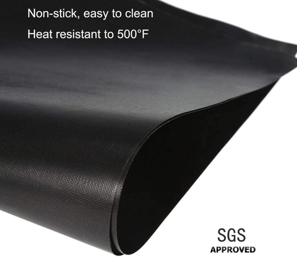 Stove Burner Covers - Gas Stove Protectors Black 0.2mm Double Thickness, Reusable, Non-Stick, Fast Clean Liners for Kitchen/Cooking. Size 10.6 x 10.6 BPA Free(8 Packs)