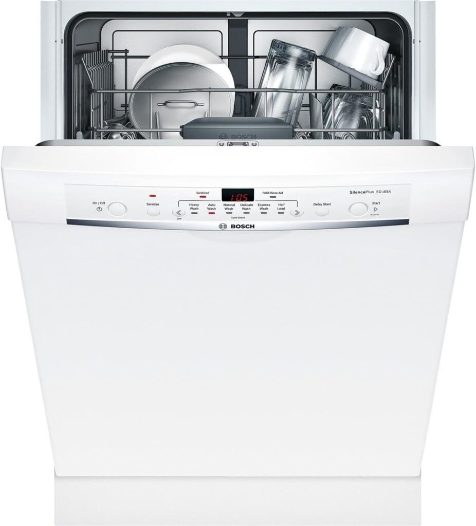 Bosch SHE3AR72UC Ascenta 24 White Full Console Dishwasher - Energy Star