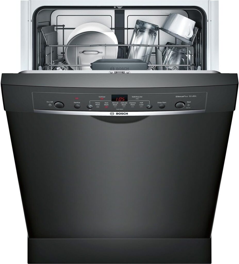 Bosch SHE3AR76UC Ascenta 24 Black Full Console Dishwasher - Energy Star