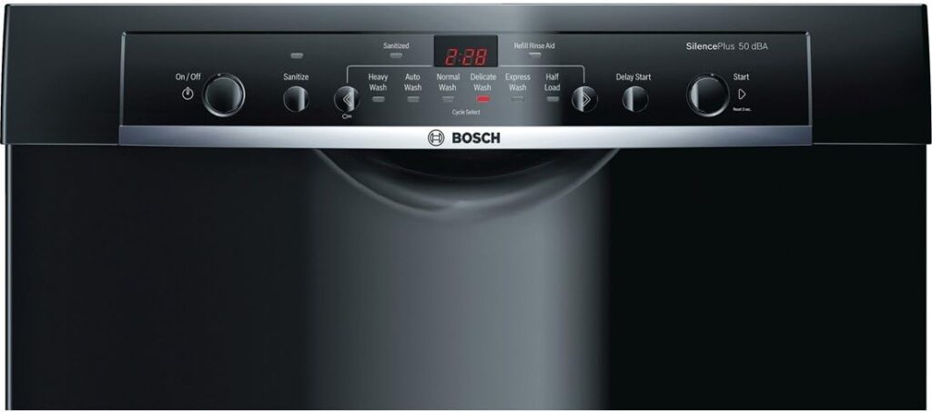 Bosch SHE3AR76UC Ascenta 24 Black Full Console Dishwasher - Energy Star