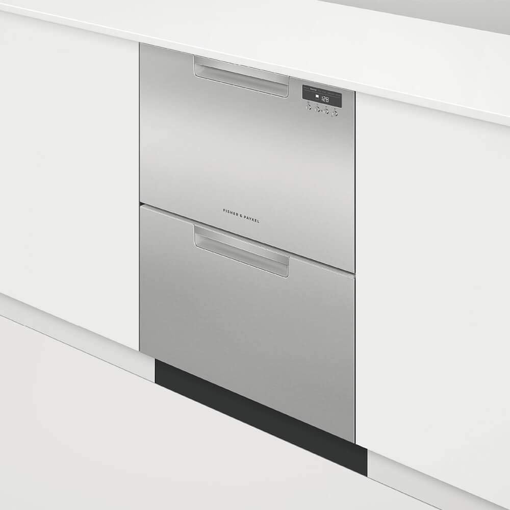 Fisher Paykel DD24DAX9N 24 Inch Drawers Full Console Dishwasher with 6 Wash Cycles, 14 Place Settings, Quick Wash, in Stainless Steel