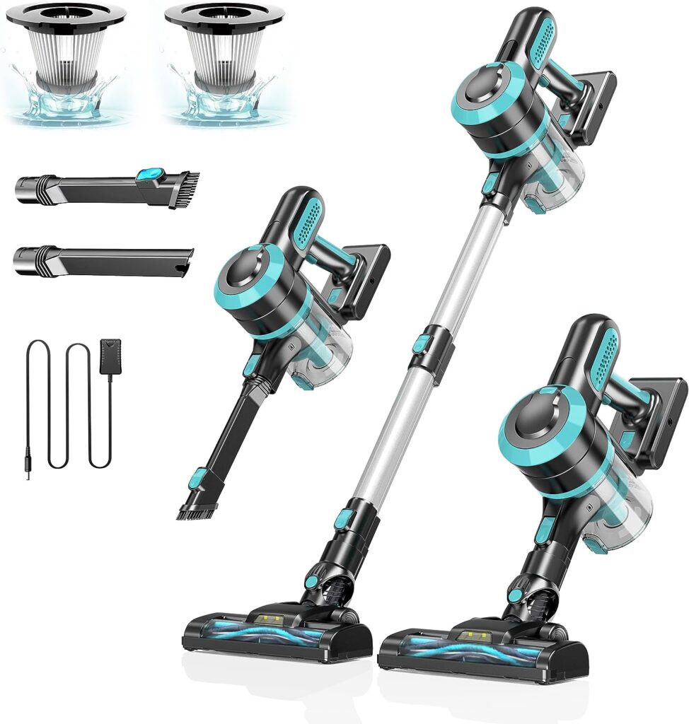 Foppapedretti 14000+ Positive 5.0 Revi ew s Cordless Vacuum, 25KPA Stick Vacuum Cleaner with 2200mAh Powerful Lithium Batteries, Up to 35 Mins Runtime Handheld Vacuum Cleaner for Carpet and Floor