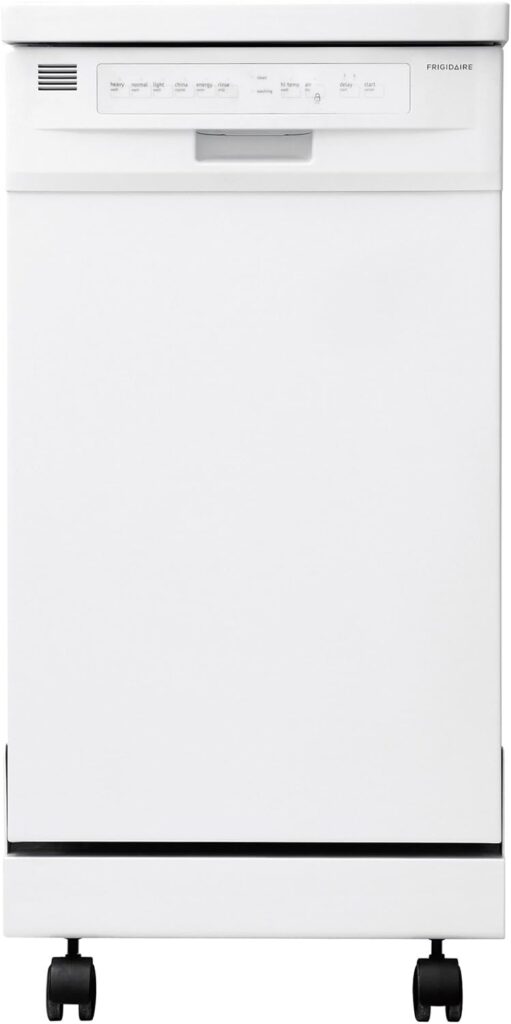 Frigidaire FFPD1821MW 1800 21 White Portable Full Console Dishwasher - Energy Star