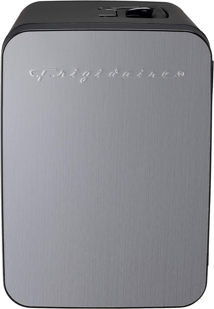 FRIGIDAIRE Portable 10L, 15-can Mini Fridge Brushed Stainless Rugged Refrigerator, EFMIS188-SS