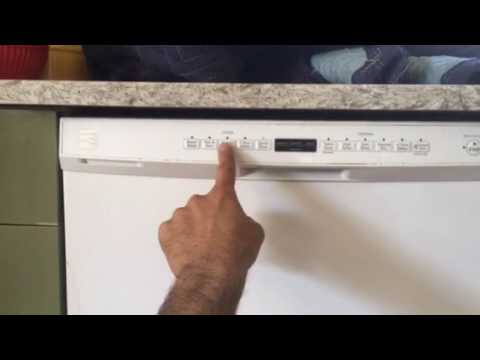 How Do I Reset The Console On My Kenmore Elite Dishwasher?