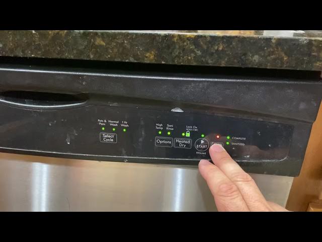 How Do I Reset The Console On My Kenmore Elite Dishwasher?