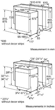 How Many Place Settings Does The Bosch SGE63E15UC Full Console Dishwasher Have?