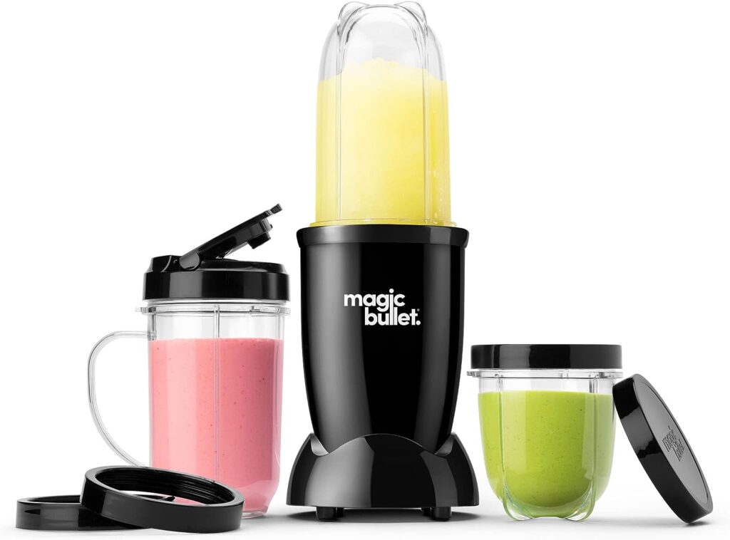 magic bullet Blender, Small, Black, 11 Piece Set