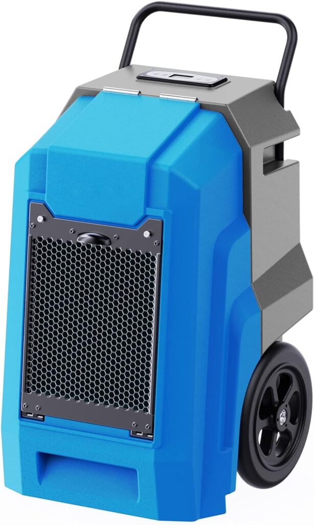 MOUNTO 180Pints LGR Industrial Dehumidifier with Pump and Drain Hose, Portable Dehumidifier with wheels for Home, Basements, Garages, and Job Sites.