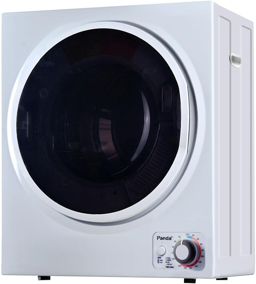 Panda 110V 850W Electric Compact Portable Clothes Laundry Dryer with Stainless Steel Tub Apartment Size 1.5 cu.ft