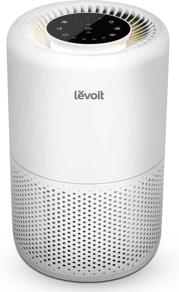 LEVOIT Air Purifier for Home Large Room, Smart WiFi Alexa Control, HEPA Filter for Allergies, Removes Pollutants, Smoke, Dust, Covers up to 915 Sq.Foot, 24dB Quiet for Bedroom, Core 200S, White