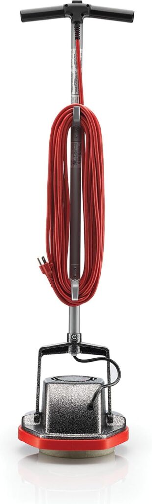 Oreck Commercial Orbiter Hard Floor Cleaner Machine ,Multi-Purpose Hardwood Wood Laminate Carpet Tile Concrete Grout Marble Cleaning, 50-Foot Long Cord, ORB550MC, Gray/Red, 1 Count (Pack of 1)