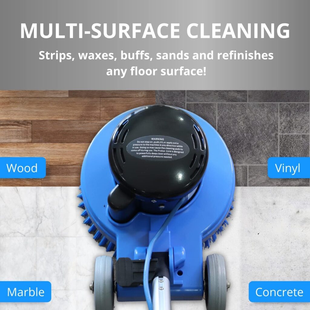 Prolux Core Floor Buffer - Heavy Duty Single Pad Commercial Floor Polisher and Tile Scrubber