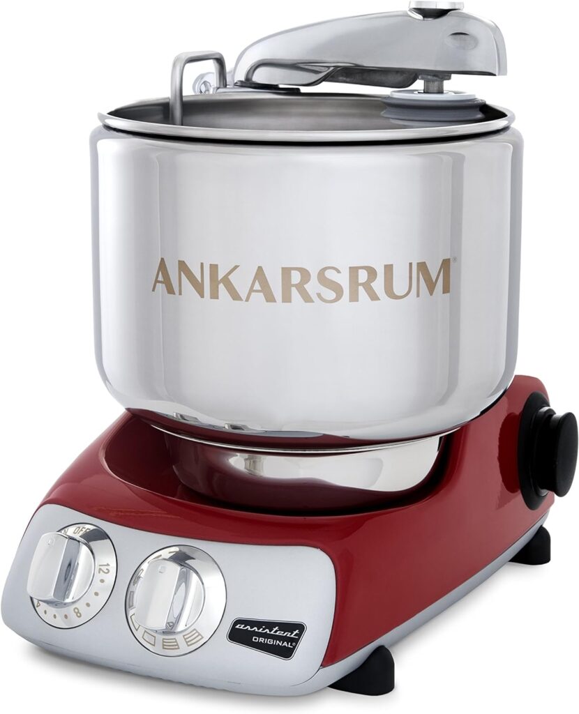 Ankarsrum Assistent Original AKM 6230 Electric Stand Mixer, 7.4 Quart (Red)