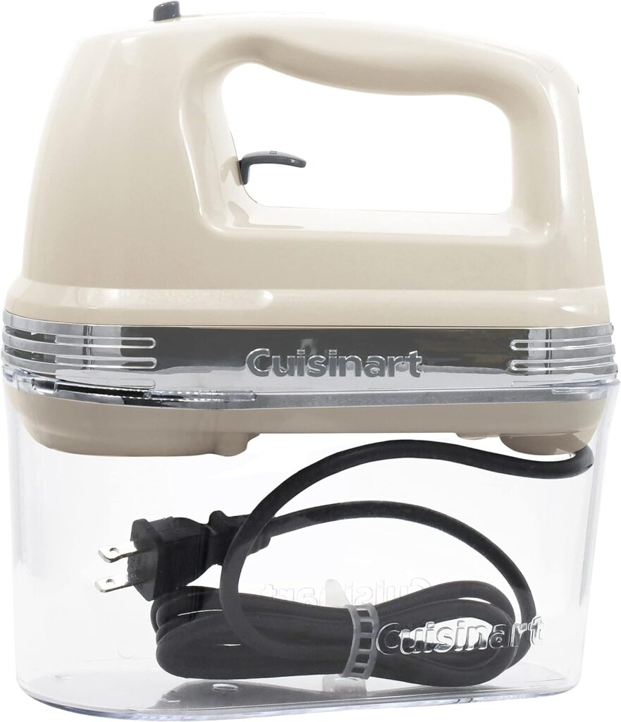 Cuisinart HM-90BCS Power Advantage Plus 9-Speed Handheld Mixer with Storage Case, Brushed Chrome