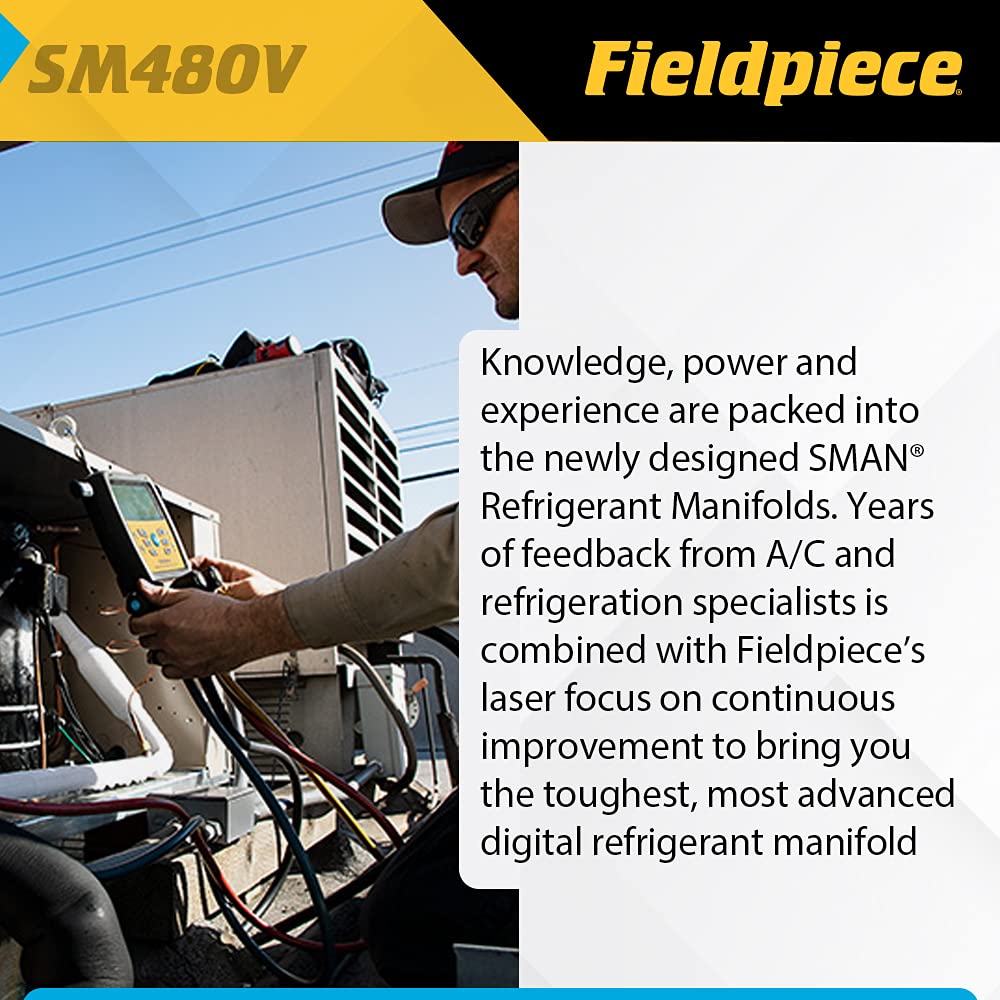 Fieldpiece SM480V SMAN Digital Manifold Wireless Data Logging