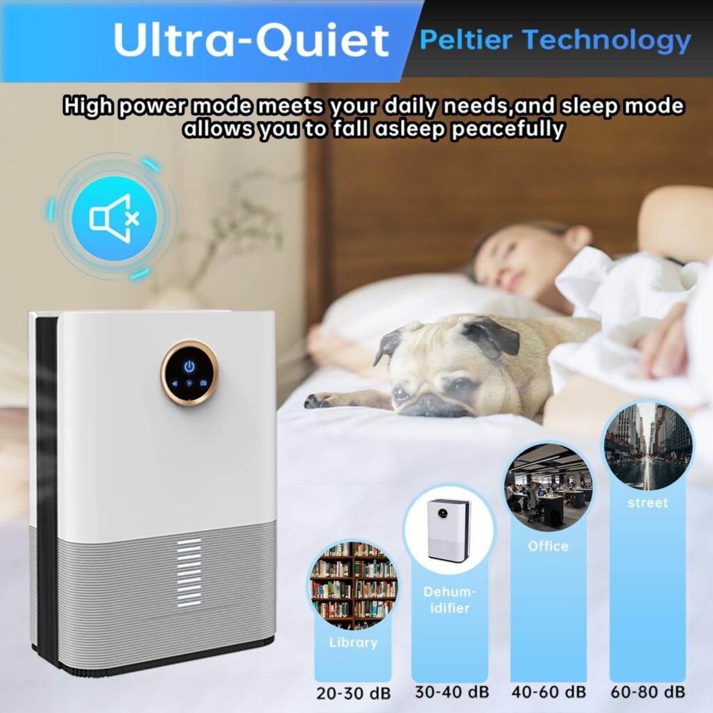 PTHRAOUTA dehumidifier for basement bathroom RV home closet indoor indoor 33.8 oz water tank（800 sq.ft） small dehumidifiers safe mini drainage auto-off odor removal 2 duak-core portable dehumidifier 5 colorful lights remove moisture quite silent car dehumidifier dry sleep