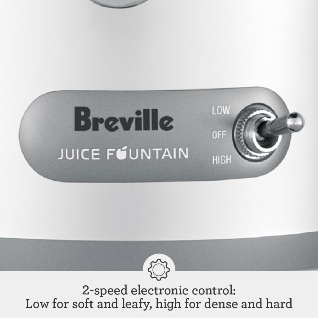 Breville Juice Fountain Plus Juicer, Brushed Stainless Steel, JE98XL