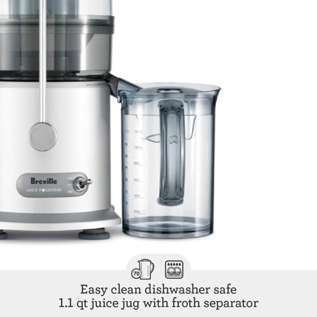 Breville Juice Fountain Plus Juicer, Brushed Stainless Steel, JE98XL