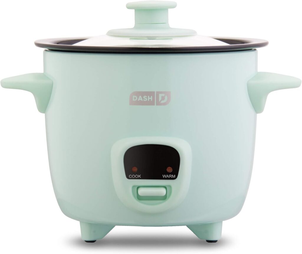 DASH Mini Rice Cooker Steamer with Removable Nonstick Pot, Keep Warm Function  Recipe Guide, 5 Quart, for Soups, Stews, Grains  Oatmeal - Aqua