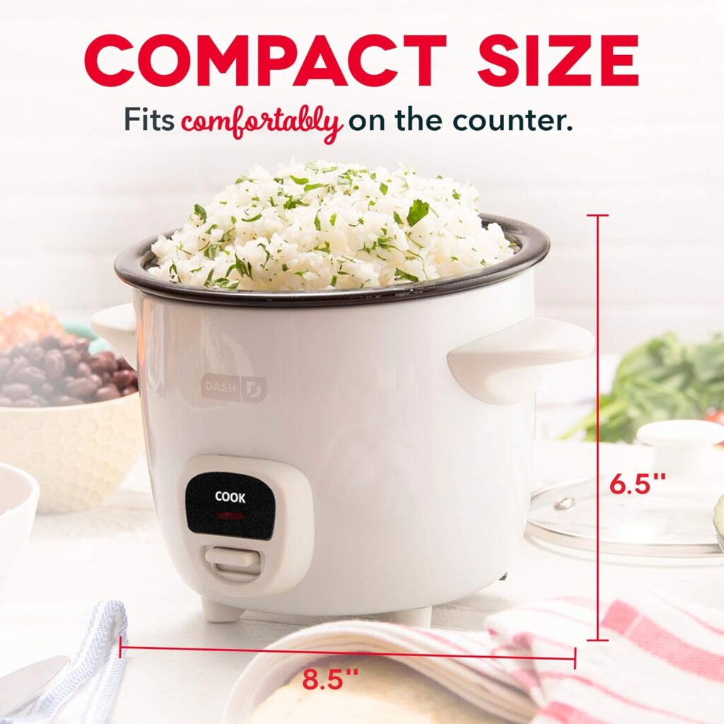 DASH Mini Rice Cooker Steamer with Removable Nonstick Pot, Keep Warm Function  Recipe Guide, 5 Quart, for Soups, Stews, Grains  Oatmeal - Aqua