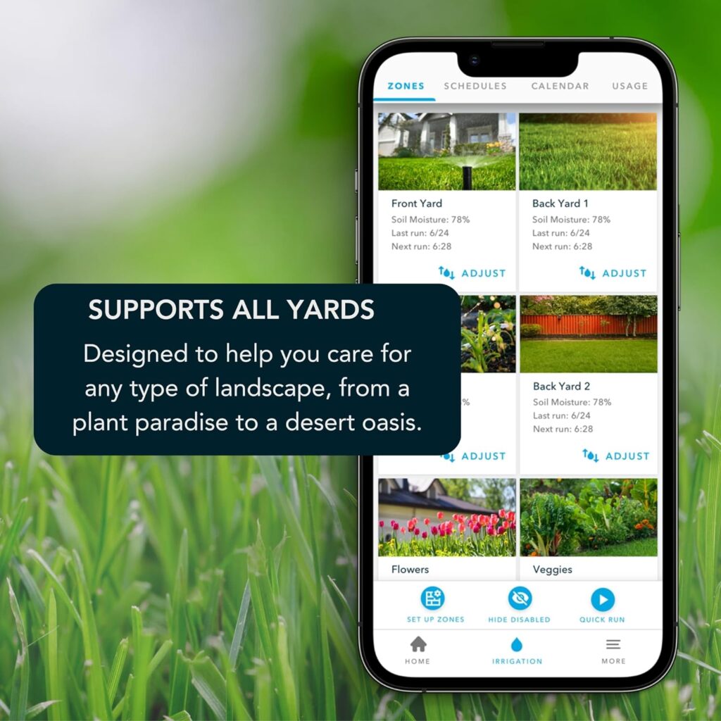 Rachio 3: 8 Zone Smart Sprinkler Controller (Simple Automated Scheduling + Local Weather Intelligence. Save Water w/ Rain, Freeze  Wind Skip), App Enabled, Works w/ Alexa, Fast  Easy Install