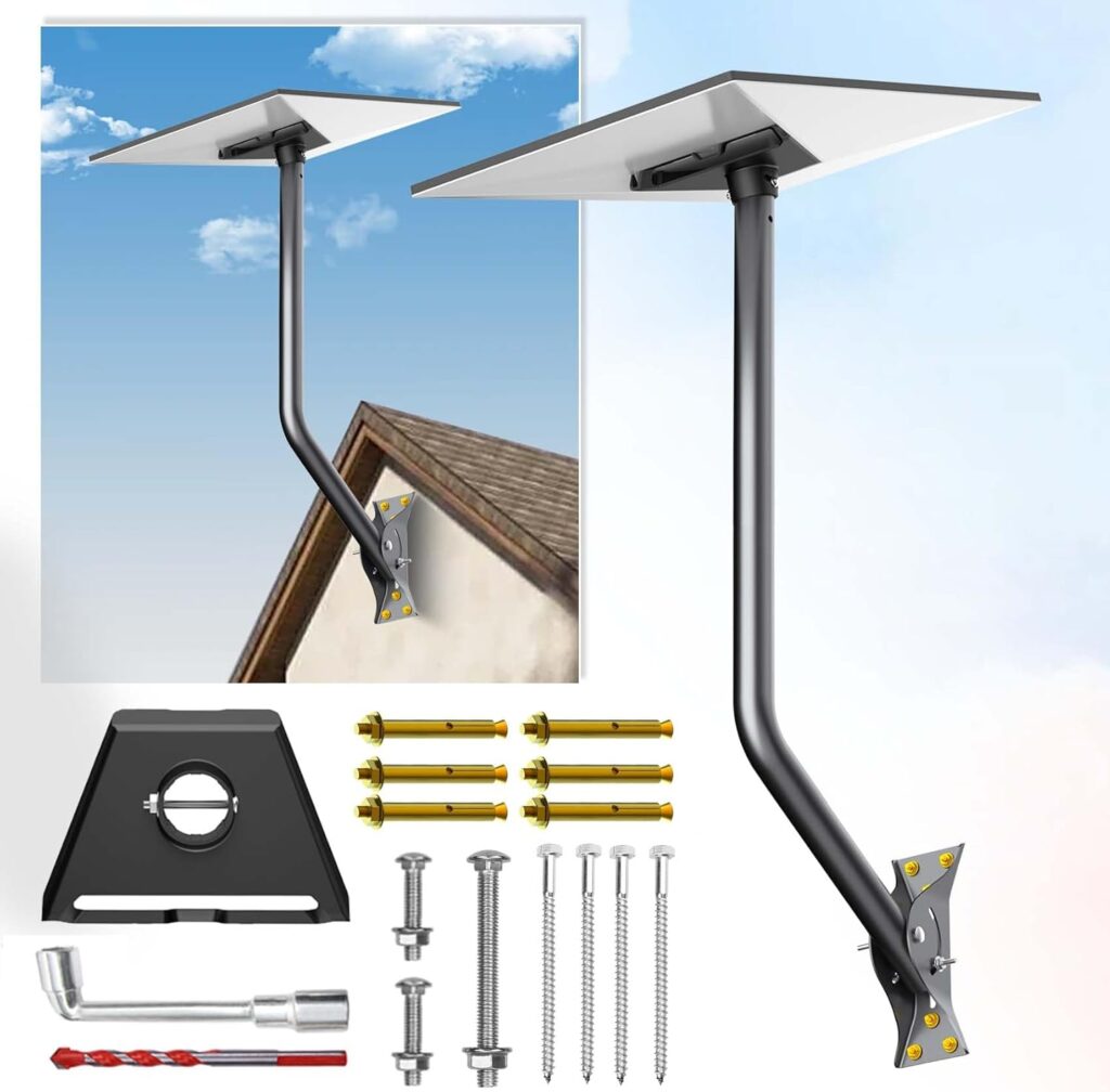 Gen 3 Mount for Starlink, 26 Inch Wall Mount/Roof Mount Compatible with V3 Starlink Standard Dish, Adjustable Mounting Kit for Starlink Internet Kit Satellite 【Include Gen 3 Pipe Adapter for Starlink】