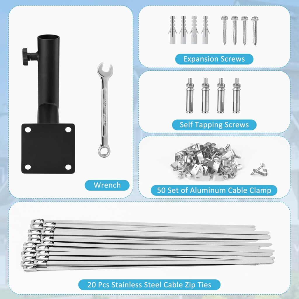 Starlink Mount, Starlink Short Wall Mount, Starlink Mounting Kit for Starlink Internet Kit Satellite, Starlink Roof Mount, Starlink Pole Mount, Starlink Mounting Bracket, Compatible with Starlink V2